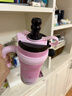 BABLOV花伴森保温杯女士大容量冰霸杯吸管杯高颜值陶瓷覆膜内胆水杯礼物 实拍图