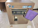 虎牌保险柜家用小型指纹密码全钢防盗智能WiFi远程保险箱办公室保管箱夹万入墙隐形 虎牌-45咖啡金 密码款 实拍图