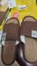 洁丽雅亚麻拖鞋男夏季居家室内家居四季棉麻男士防滑防臭布拖鞋家用静音 咖啡【吸汗防臭】 44-45 【适合43-44】 实拍图