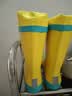 柠檬宝宝儿童雨鞋高筒女童男孩防水防滑橡胶雨靴学生水鞋 黄色异次元 32 实拍图