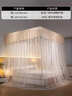 无印良品A类帐纱三开门落地蚊帐家用公主风床幔宫廷蚊帐架1.8x2米-香槟 实拍图