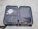 米家小米行李箱20英寸拉杆箱可登机箱PC旅行箱男女小型密码皮箱子灰色 实拍图
