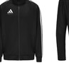 阿迪达斯（adidas）运动套装男春季跑步运动套装防风夹克直筒裤两件套 黑白 XL 实拍图