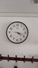 康巴丝（Compas）挂钟客厅 12英寸简约静音客厅石英钟表挂墙时钟 C2866 咖色30.5cm 实拍图
