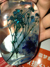 绿速 永生花浮游花浮游瓶创意艺术摆件植物标本干花永生花礼盒闺蜜女 蓝色_手提袋_贺卡-浮游花艺术摆件 实拍图