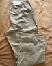 优衣库常规款女装麻混纺松紧长裤/休闲裤473791 30 浅米色 M /160/66A 实拍图