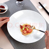 斯凯绨（Sky Top）大盘子陶瓷菜盘餐盘纯白骨瓷碟子家用酒店餐具10英寸月光深盘1件 实拍图
