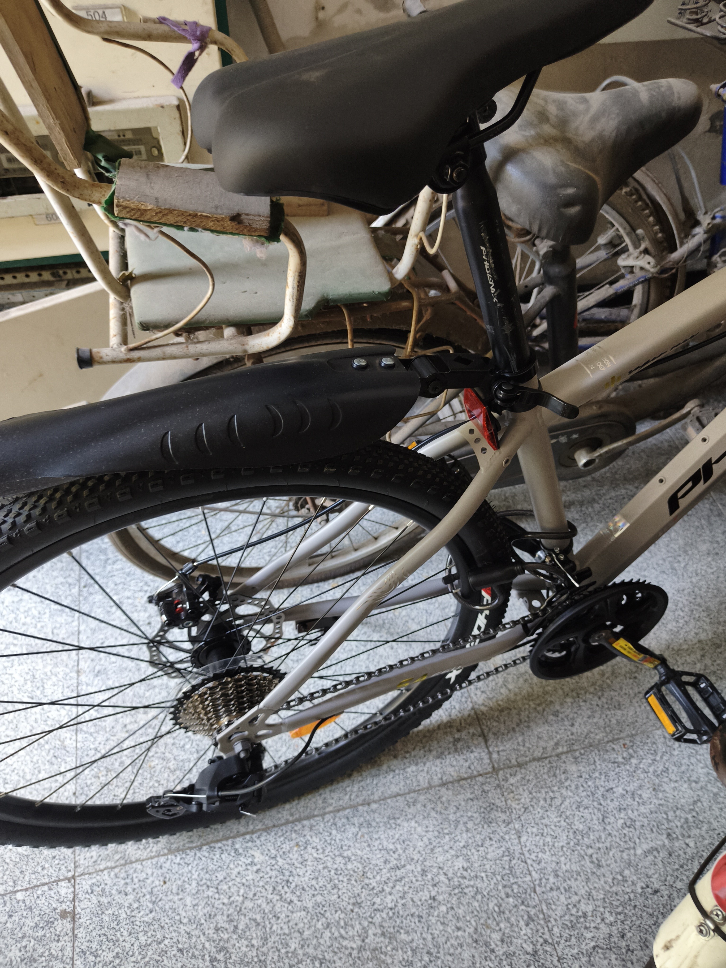 凤凰上海凤凰山地车自行车男士女式学生成人变速宽胎越野公路赛单车 【钢架/全套竞速轴承】条轮消灰 27.5寸30速【建议168-198cm】 实拍图