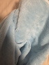 洁丽雅（Grace）7A抗菌儿童浴巾斗篷带帽浴袍吸水宝宝洗澡厚男女童可穿可裹 蓝色 实拍图