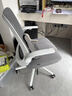 得力（deli）KF256可翻折扶手电脑椅 居家办公椅 学习椅 人体工学透气网布 白 实拍图