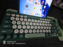 B.O.W ipad无线蓝牙三模大卡槽键盘鼠标套装高颜值静音可充电笔记本平板电脑男女生办公用键鼠舒适便携 青绿黛丨大卡槽三模充电键鼠丨无线+双蓝牙 实拍图