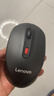 联想（Lenovo）无线蓝牙双模充电鼠标  便携办公鼠标人体工学设计 适用台式机一体机笔记本平板 M28黑色 实拍图