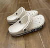 卡骆驰（CROCS）贝雅卡骆班洞洞鞋轻便耐磨一脚蹬休闲鞋女鞋时尚沙滩鞋|205089 白/深蓝-126 44 (280mm) 实拍图