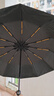 法瑞纳全自动雨伞黑胶双人男女晴雨两用伞加固折叠抗风遮阳伞太阳伞 132骨全自动黑色 实拍图