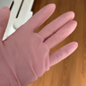 塞莫诗一次性丁腈手套加长款加厚型 防油防水耐污 30只/包 粉色 中号 实拍图