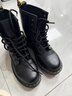 马丁博士（Dr.Martens）1460 W英伦女款早春经典款通勤光面皮黑色马丁靴 黑色 36 建议拍大一码 实拍图