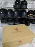 骆驼（CAMEL）男鞋厚底增高缓震老爹休闲运动鞋子 K15CX4L4018 黑/城堡灰 45 实拍图