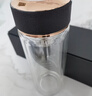 雷德夫（LEIDFOR）G22双层玻璃杯 茶水分离茶杯 玫瑰金500ml 实拍图