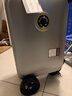 爱尔威（Airwheel）电动行李箱可骑行智能拉杆箱可坐可代步20英寸登机箱 青春版—银 实拍图