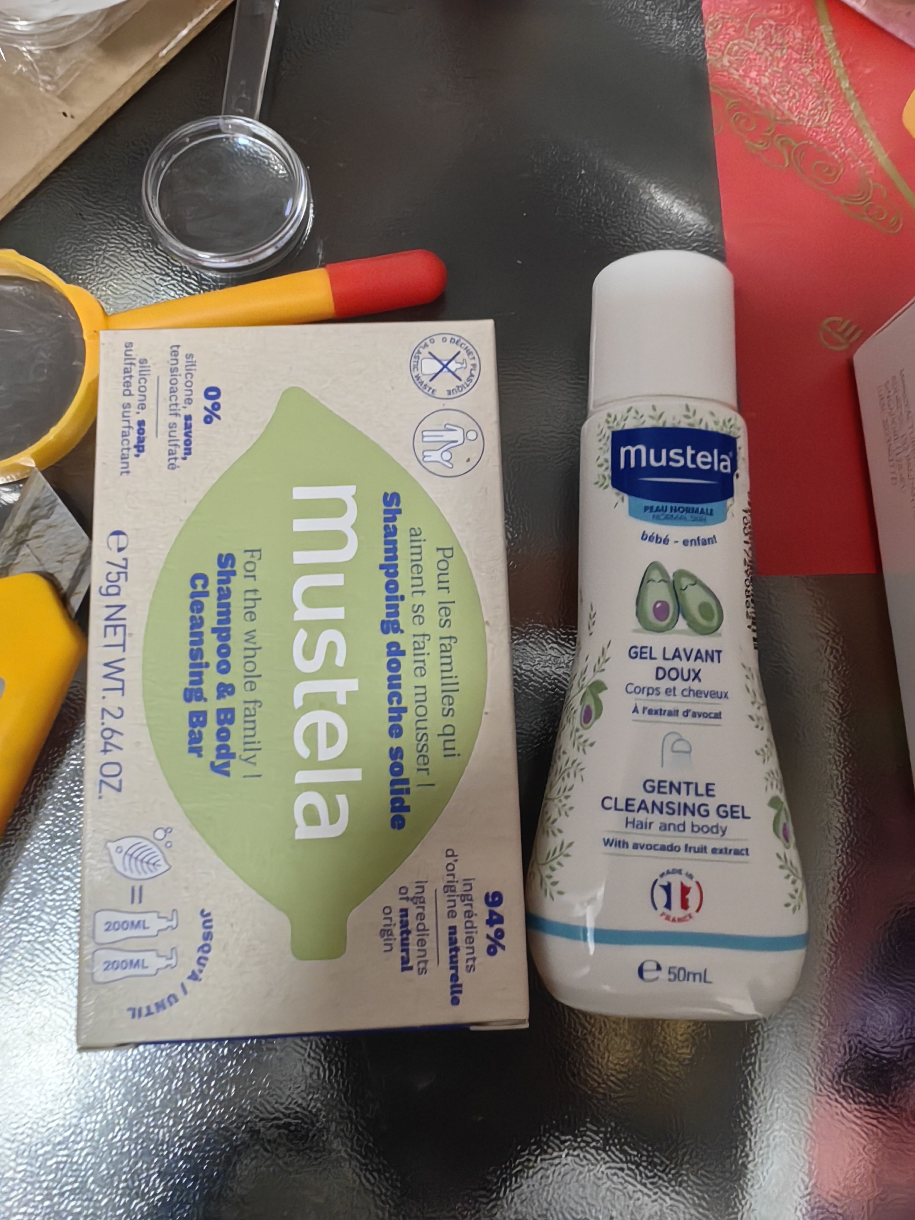 妙思乐（MUSTELA）婴幼儿童宝宝香皂清洁洗澡洗发沐浴叶子皂75g无硅无皂基 实拍图