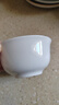 斯凯绨（Sky Top）米饭碗陶瓷小汤碗骨瓷纯白家用乔迁酒店餐具4.5英寸金钟碗4件套装 实拍图