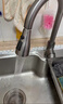 四季沐歌厨房水龙头系列抽拉式枪灰色冷热不锈钢小蛮腰三功能洗菜盆水龙头 实拍图