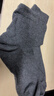 京东京造【100%纯棉10A抗菌】春夏袜子男防臭透气休闲商务中筒袜 黑灰 实拍图