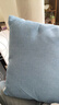 洁丽雅抱枕 纯色抱枕 办公室腰靠枕床头汽车靠背可拆洗45*45cm晴空蓝 实拍图