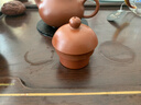 百年利永宜兴手工紫砂茶宠摆件原矿朱泥龙纹盖置盖托茶玩功夫茶具配件 龙纹盖置 实拍图