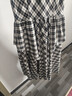 ELLE法式洋气黑白格纹设计感无袖连衣裙女2026夏季新款优雅长裙 黑白 M 晒单实拍图