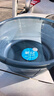 茶花 洗脸洗头盆 婴儿洗澡盆 塑料盆子洗衣盆 大水盆38cm 蓝灰 1只装 实拍图
