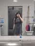 UR2026夏季新款女装魅力格雷系蝴蝶结连衣裙UWG760064 深灰花灰 S 实拍图