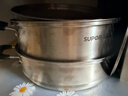 苏泊尔SUPOR 好帮手304不锈钢双层复底32cm蒸锅汤锅高拱盖蒸笼SZ32B5 实拍图
