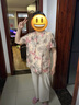 戴妈妈奶奶装套装夏装短袖妈妈装2025新款老年女装60-80岁老年人衣服t恤 蓝色冰丝两件套 3XL 建议115-130斤 实拍图