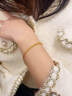 中国黄金（CHINA GOLD）黄金手链女足金首饰凤尾手链素金生日618送女朋友礼物送老婆 时尚凤尾手链 约1.6g 刻字/代写贺卡 实拍图
