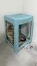 茶花 塑料凳子 家用条纹板凳 高方凳子46.6cm 浅蓝色 1只装 实拍图