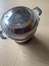 半球（PESKOE） 多功能锅多用途锅电炒锅电蒸锅电煮锅加厚食品级不锈钢电炖锅电火锅炒菜锅大功率 3.4L 34cm带蒸笼款（适用4-10人） 实拍图