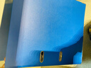 得力(deli)A4带孔文件夹 3寸背宽加厚型欧式75mm快劳夹 6个装 蓝色33180 实拍图