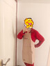 光多拉防水围裙厨房防油污家用做饭无袖工作服男士女士通用家务清洁粉色 实拍图