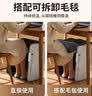 奥克斯（AUX）暖脚神器办公室桌下暖脚宝暖腿保暖围挡发热 5面折叠带脚垫毛毯款 实拍图