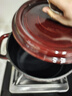 京东京造 珐琅锅 铸铁汤锅炖锅微压海鲜锅煮锅煲汤乔迁礼物 22cm珊瑚红 实拍图