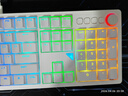 GANSS 3104TPro/3087TPro/3108TPro客制化机械键盘104键高斯三模RGB无线键盘蓝牙有线插拔办公游戏键盘 3104TPro白色【GASKET结构】三模RGB KTT静音红轴 实拍图