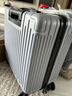 爱华仕行李箱男拉杆箱18英寸登机箱小型轻便旅行箱女出差密码箱皮箱银色 实拍图