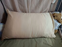 京东京造 60支长绒棉轻奢贡缎枕套 100%纯棉枕头套 48x74cm 一对装 杏仁糖 实拍图