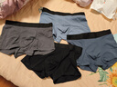 京东京造26新首次免洗10A抑菌男士内裤棉平角内裤男生四角短裤衩4条装 L 实拍图