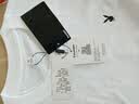 花花公子（PLAYBOY）短袖T恤男夏季舒适透气圆领纯棉户外运动打底衫 白色 M 实拍图