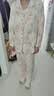古今（GUJIN）早秋新品竹纤维双层棉纱睡衣女春秋长袖开衫外穿透气吸汗家居服 实拍图