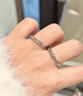 中国黄金（CHINA GOLD）足银莫比乌斯情侣对戒戒指男女银指环新款节日生日礼物送老婆爱人 玫瑰礼盒+莫比乌斯戒指【女戒】 实拍图