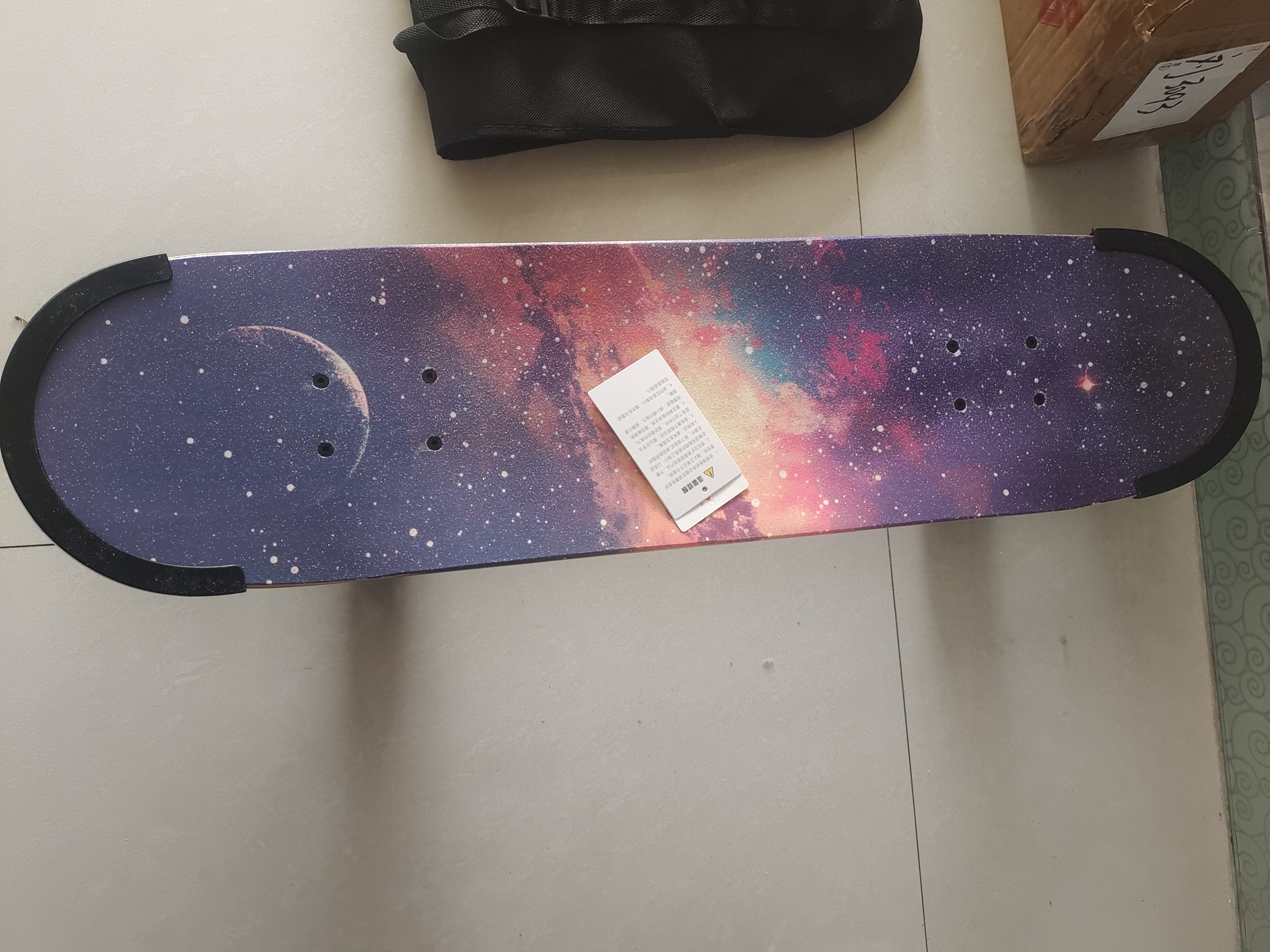 匹克滑板成人儿童初学专业板双翘板动作刷街青少年四轮滑板车生日礼物 刷闪【闪耀星夜】护具背包 实拍图
