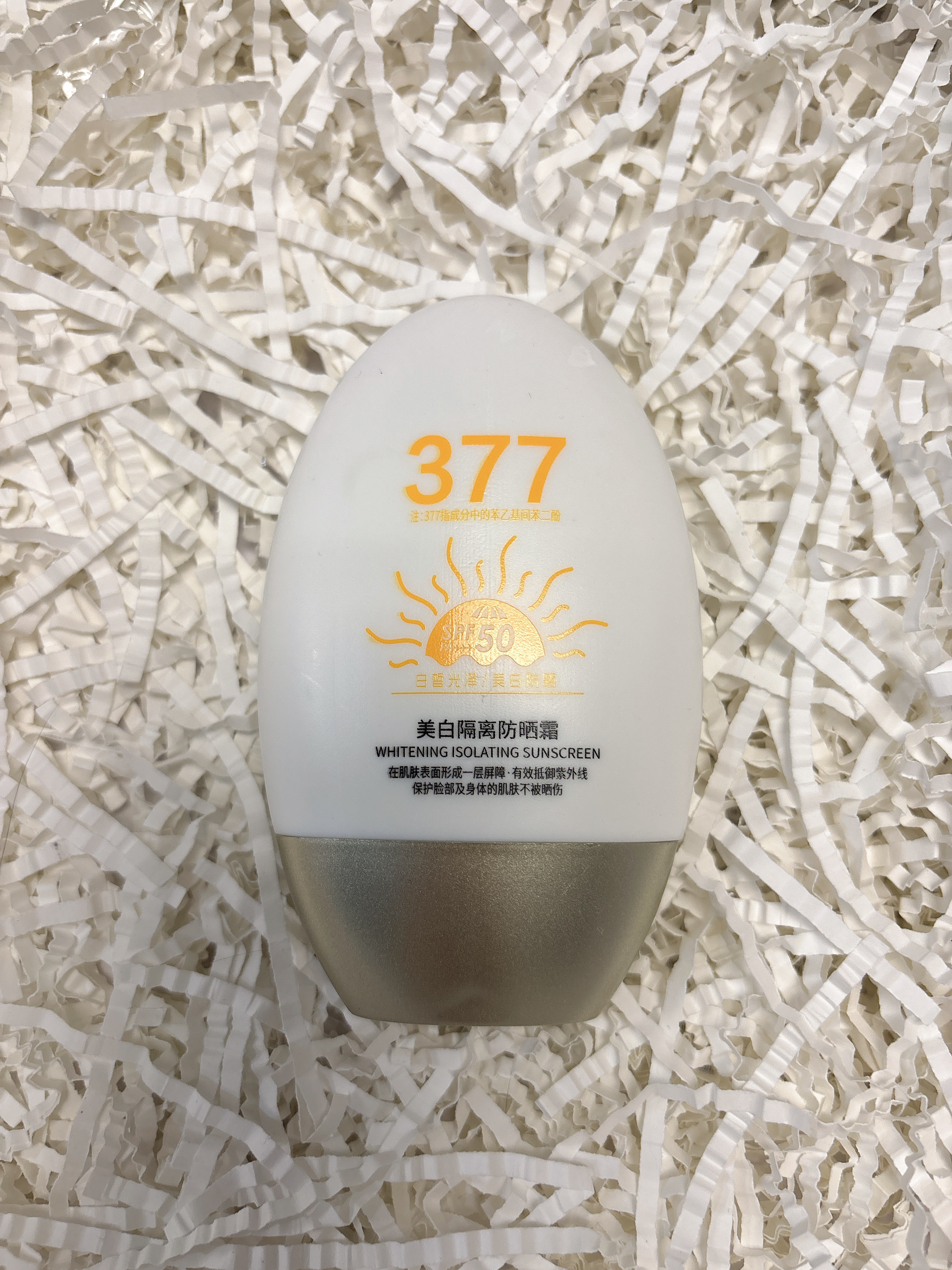 东洋之花377防晒霜50+倍防紫外线身体美白隔离乳喷雾男女军训排榜第一60g 实拍图